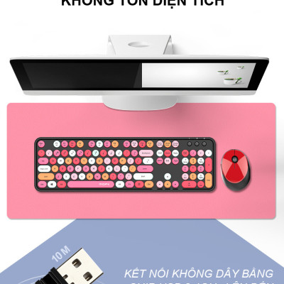 Bộ bàn phím và chuột không dây MOFII SWEET đa dạng màu sắc thiết kế nút tròn hiện đại - HÀNG CHÍNH HÃNG