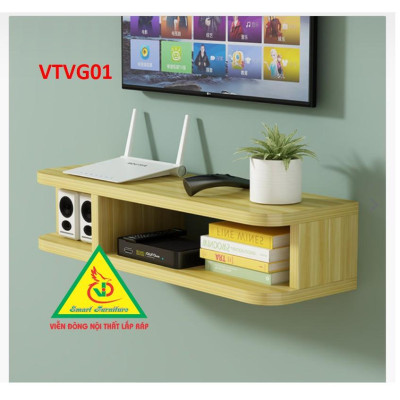 Kệ Ti Vi Treo Tường Trang Trí VTVG01 - Nội Thất Lắp Ráp