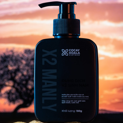 Dung Dịch Vệ Sinh Nam X2 Manly - Làm sạch tức thì Lưu hương 24h dung tích 150g Cocayhoala