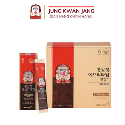 Tinh Chất Hồng Sâm Pha Sẵn KGC Jung Kwan Jang EveryTime Balance (10 Gói)