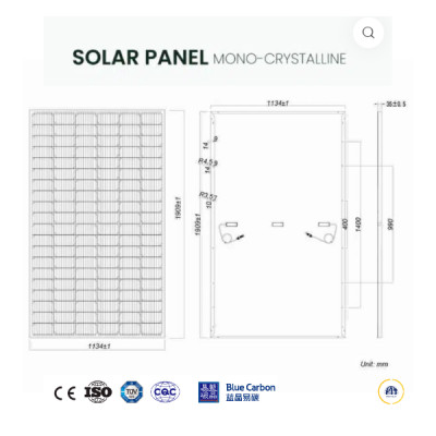 Tấm pin năng lượng mặt trời 200w cao cấp - Chính hãng Blue Carbon
