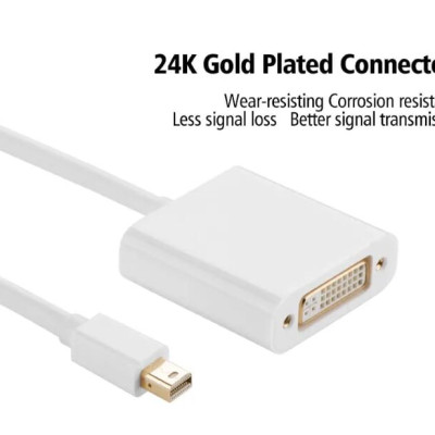 Ugreen UG1040210402TK 15CM Màu Trắng Cáp chuyển đổi Mini DP sang DVI 24 + 5 - HÀNG CHÍNH HÃNG