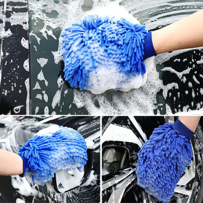 Găng Tay Rửa Xe Máy, Ô Tô Bằng Sợi Microfiber Chống Trầy Sơn | Găng Tay Rửa Xe Sợi Microfiber Mềm Mịn, Tạo Nhiều Bọt, Tránh Trầy Xước Sơn Xe