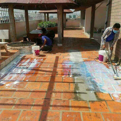 (Bộ sơn lót 1L - phủ 3,8L) Sơn Chống Thấm Lộ Thiên KINGCAT Lót V1-100 & Phủ V1-424 - Cho tường, sàn mái, sàn gạch, hồ nước... thi công được 6-10m2