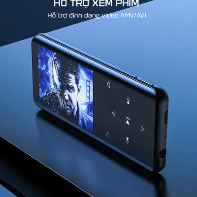 Máy Nghe Nhạc MP3 Hỗ Trợ Xem Phim Định Dạng AVI RUIZU D25 Công Nghệ Bluetooth 5.0 Màn Hình 2,4Inch Cong 3D Có Tính Năng Lặp A-B Hỗ Trợ Học Tiếng Anh - Bộ Nhớ Trong Từ 16Gb Đến 32Gb - Hàng Chính Hãng
