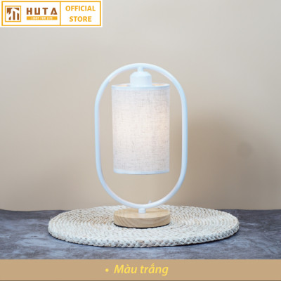 Đèn Ngủ Gỗ HUTA Light For Life G6 Chao Tròn Vingtage Kiểu Dáng Mới Lạ, Decor Trang Trí Phòng Ngủ,Tăng giảm Độ Sáng, Bóng Led Sáng Vàng Tiết Kiệm Điện