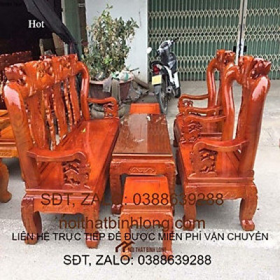 Bộ Bàn Ghế Minh Quốc Đào Gỗ Xoan Ta