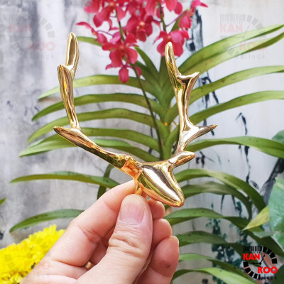 Đầu hươu trang trí, gắn đồng hồ treo tường, móc treo đồ, treo chìa khóa...