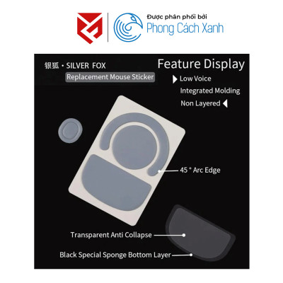 Feet chuột PTFE Unusual Way Sport Silver Fox dành cho Logitech G Pro X Superlight 2 DEX (1 bộ) - Hàng Chính Hãng