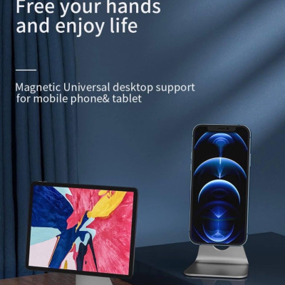 Kệ Hít  WiWu Hubble Tablet Stand ZM307 Dành Cho Iphone, Ipad Đầu Bi Quay 360 Độ Tạo Nhiều Góc Xem - Hàng Chính Hãng 