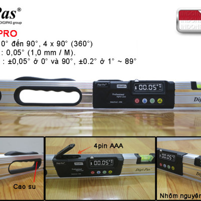 Thước Thủy Điện Tử Digi-Pas DWL-680Pro