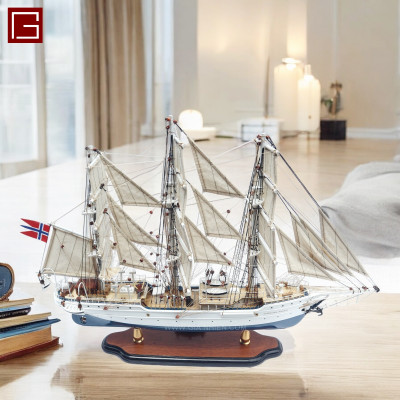 Thuyền Gỗ Trang Trí Phong Thủy Dạng Thuyền Cổ CHRISTIAN RADICH Chính Hãng, Hàng Xuất Khẩu Chất Lượng