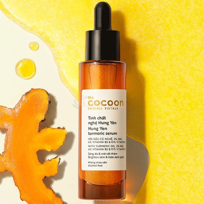 Tinh chất nghệ Hưng Yên Cocoon làm sáng da và mờ vết thâm (5ml/30ml) - Hàng chính hãng