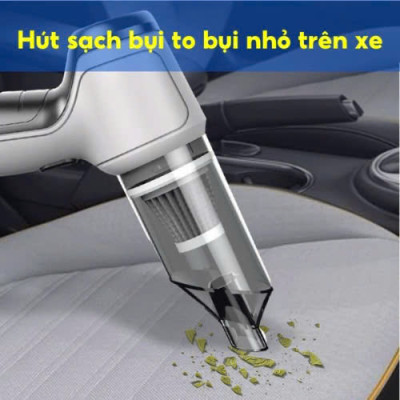 Máy Hút Bụi Cầm Tay Mini Tamashiho Nhật Bản 120W - Lực Hút 9000Pa, Bộ Lọc HEPA, Pin 4000mAh, Đa Chức Năng, HÀNG CHÍNH HÃNG MINIIN