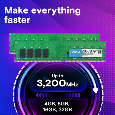 Ram PC Crucial DDR4 8GB 3200MHz 1.2v CT8G4DFRA32A - HÀNG CHÍNH HÃNG