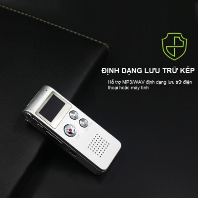 SOAIY Máy ghi âm stereo chuyên dụng AK-012 8GB - Hàng Nhập Khẩu