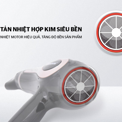 Máy sấy tóc SUNHOUSE SHD2317 công suất lớn 1800W sấy 2 chiều nóng lạnh, nhanh khô và bảo vệ tóc - Hàng chính hãng