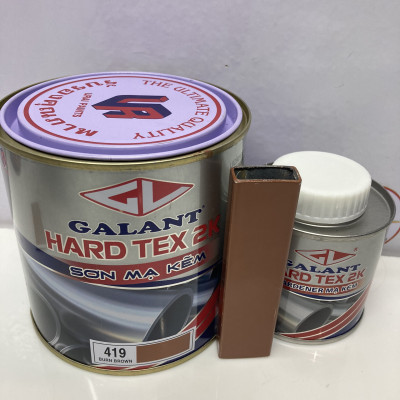 Sơn sắt mạ kẽm không cần lót Hard Tex 2K màu nâu 419 1L