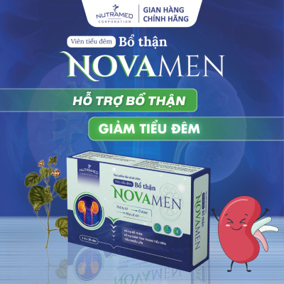 Viên uống Tiểu Đêm Novamen hỗ trợ bổ thận, giảm tiểu đêm, giúp êm giấc ngủ ngon (30 viên) - Nutramed