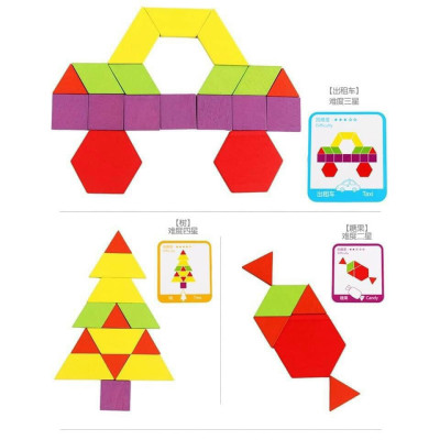 Đồ Chơi Xếp Hình Tangram Bằng Gỗ 155 Chi Tiết  Nhiều Màu Sắc Xếp Được Hàng Nghìn Hình Khác Nhau Cho Bé Tư Duy Sáng Tạo