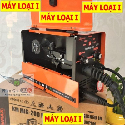 [chính hãƞg] Máy hàn 2 chức năng MIG + QUE  KENMAX 200 - Tặng kèm cuộn dây hàn 1KG, Mô tơ 100% dây đồng, Bảo hành 1 năm