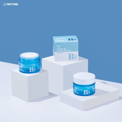 Kem dưỡng phục hồi dưỡng trắng Hydra B5 Derma Repair Cream Pretty Skin 52ml tặng móc khóa