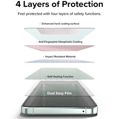 Combo 2 Miếng Dán màn hình Dành Cho Samsung Galaxy Z Flip 5 RINGKE Dual Easy Film_ Hàng Chính Hãng