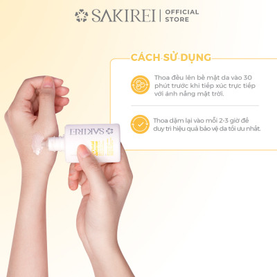 Combo Chống nắng Sakirei SPF 50+ PA++++ & Kem dưỡng phục hồi da Sakirei NMN Revitalize