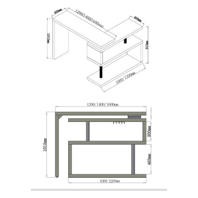 Quầy bar đơn giản phong cách Bắc Âu xoay 360 độ