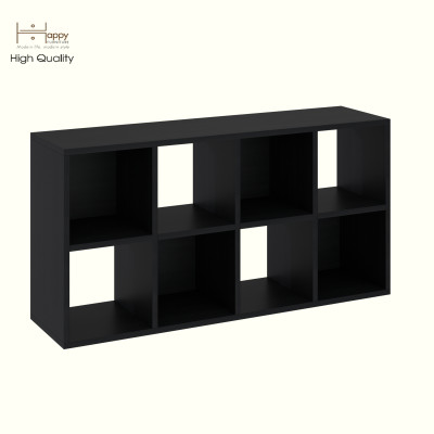 HAPPY FURNITURE , Kệ sách 8 ngăn - CHANN, KSA_101 , 106cm x 28cm x 54cm DxRxC