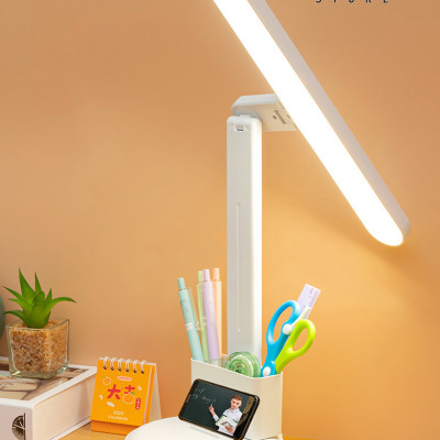 Đèn học LED 3 ánh sáng bảo vệ mắt chống cận cảm ứng Rhino L202, tích điện đa năng làm việc, để bàn học