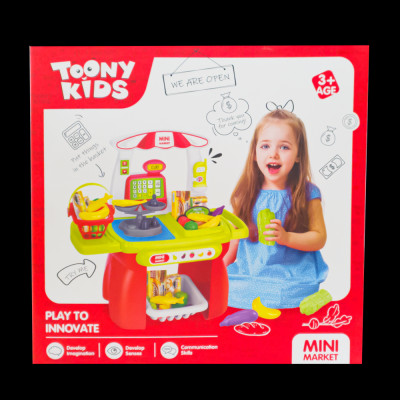 Đồ Chơi Nấu Ăn Bộ Siêu Thị 3 TOONYKIDS - Đồ Chơi Nhà Bếp Cho Bé - Mini Market TN138 [Tặng Kèm Sticker]