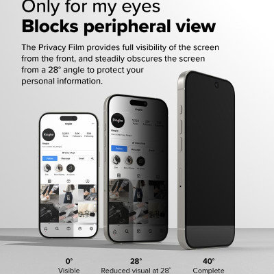 Bộ 2 Miếng Dán Cường Lực Chống Nhìn Trộm RINGKE Easy Slide Tempered Cho iPhone 16/ 15/ 16 Plus/ 15 Plus/ 16 Pro/ 16 ProMax_ Hàng chính hãng