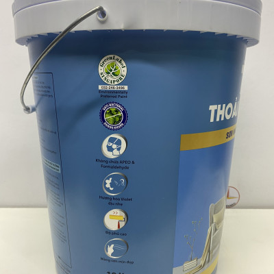 Sơn nước Toa thoải mái lau chùi nội thất màu xanh da trời 7411 _18L