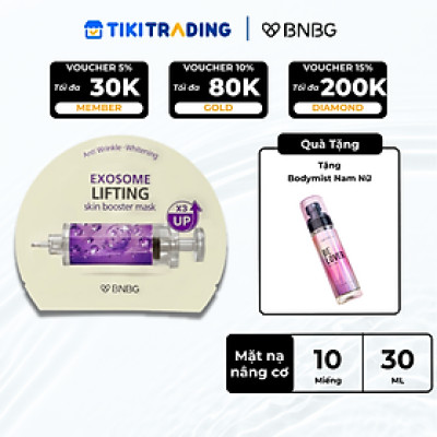 COMBO 10 MẶT NẠ NÂNG CƠ, TRẺ HÓA DA BNBG EXOSOME SKINBOOSTER MASK 30MLX10