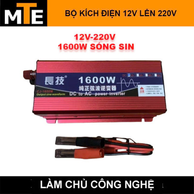 Inverter Kích Điện 12V Sang 220V Sóng Sin Chuẩn 1600W – Giải Pháp Dự Phòng Khi Cúp Điện đèn trợ sáng