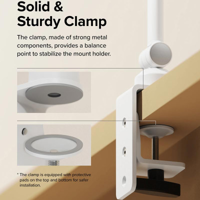 Giá đỡ cho điện thoại, máy tính bảng RINGKE Clamp Stand Holder - Hàng Chính Hãng