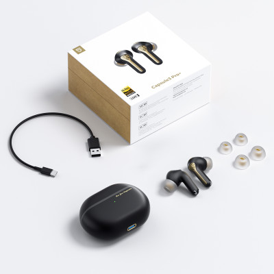 Tai nghe True Wireless SoundPEATS Capsule 3 Pro+ Loa kép xMEMS LDAC Bluetooth 5.3 - Hàng Chính Hãng