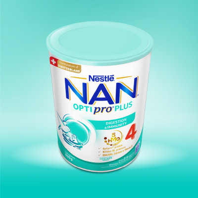 Bộ 3 lon Sữa bột NAN OPTIPRO PLUS 4 Nestle Bé 2-6 tuổi 800g/lon Giúp tiêu hóa tốt