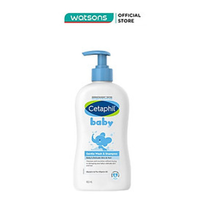 Sữa Tắm Và Gội Trẻ Em Cetaphil Baby Gentle Dịu Nhẹ Cho Làn Da Em Bé 400ml