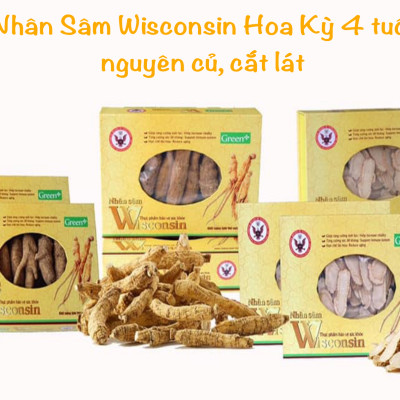 Nhân Sâm Wisconsin Hoa Kỳ (Sâm Mỹ) Cắt Lát 4 tuổi100g 50g: Bồi Bổ Sức Khỏe, Tăng Sức Đề Kháng, Điều Hòa Lipid Máu.