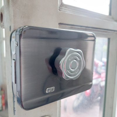 Khóa cửa thông minh chống nước G04.1M - 1 Mặt vân tay bên ngoài bên trong núm vặn ( Hàng nhập khẩu)