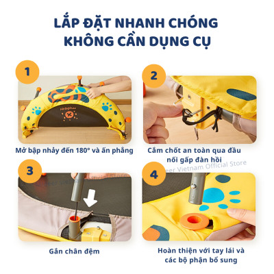 Nhà nhún cho bé đệm nhún Mideer Kids Trampoline