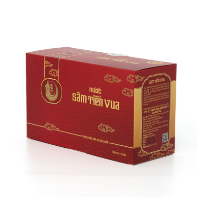 Nước Sâm Tiến Vua (Chai 50ml) Thức Uống Sức Khỏe Cao Cấp, Làm Từ Sâm Bố Chính, Chiết Xuất Hồng Sâm Và 3 Vị Thảo Mộc Quý