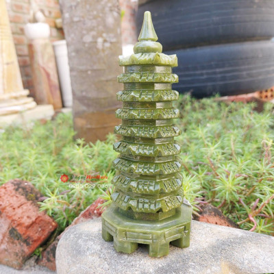 Tháp văn xương 9 tầng đá ngọc Ấn độ - đá Non Nước