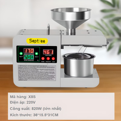 Máy ép dầu thực vật chuyên dụng thương hiệu cao cấp Septree X8S - Hàng Chính Hãng