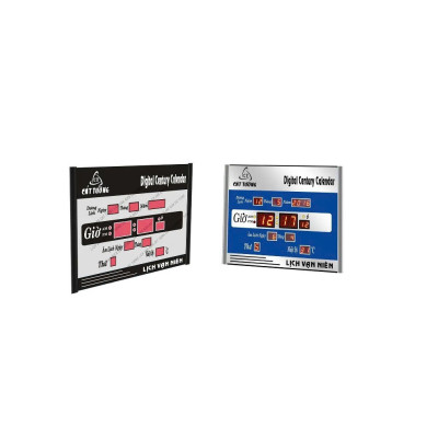 Đồng Hồ LED Vạn Niên Treo Tường Cao Cấp – Có Lịch Âm,  Sang Trọng, 40x30cm Chuẩn Phong Thủy