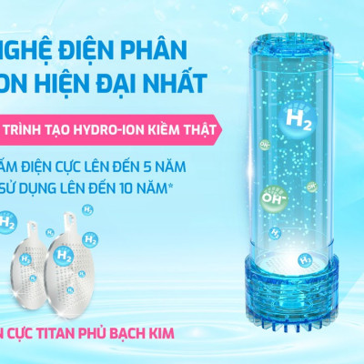 Máy lọc nước Hydro-ion kiềm 12 lõi Karofi S68, Điện phân trực tiếp, Giao trước lắp sau miễn phí, Bảo hành 36 tháng - Hàng chính hãng