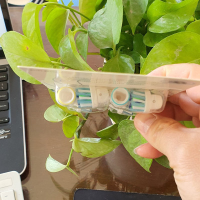 Cho máy Oral B Braun Cross Action EB50A, Bộ 4 đầu bàn chải đánh răng điện đánh tan mảng bám Minh House