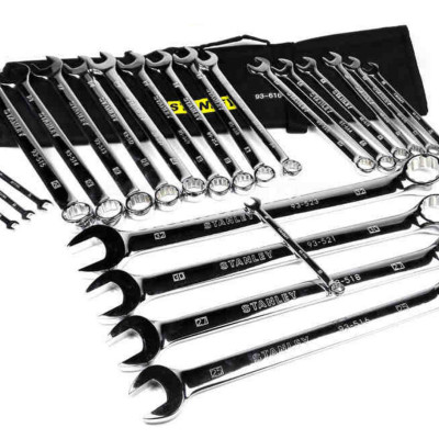 BỘ CỜ LÊ VÒNG MIỆNG HỆ MÉT 23 CHI TIẾT STANLEY 93-616 - HÀNG CHÍNH HÃNG